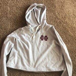 Cropped College Hoodie